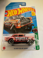 Hotwheels ‘55 Chevy Bel Air Gasser HW Gassers Orange HW Reverse Rake