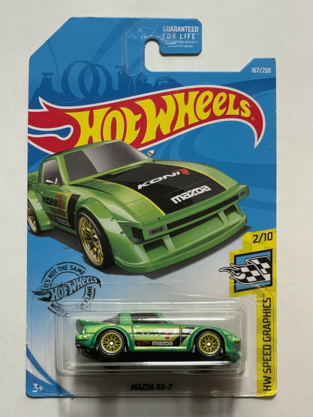 HOTWHEELS Mazda RX-7 Green