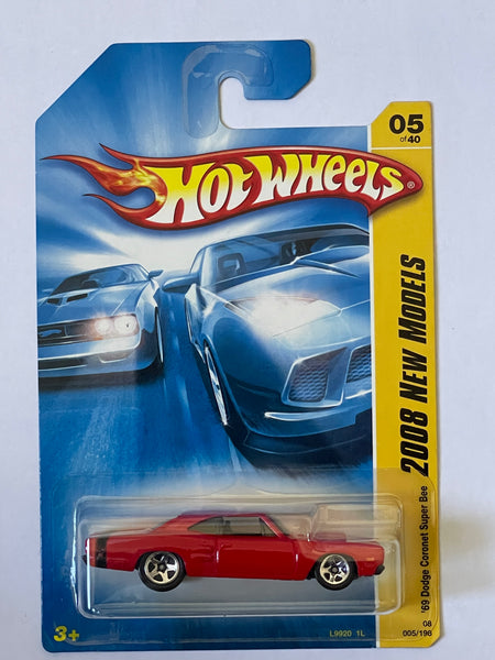 HOTWHEELS ‘69 DODGE CORONET SUPER BEE RED