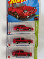 HOTWHEELS TOYOTA AE86 SPRINTER TRUENO “RED”