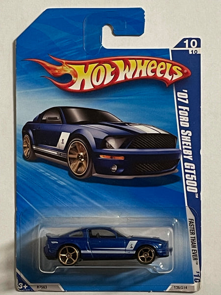 HOTWHEELS ‘07 FORD SHELBY GT500 BLUE