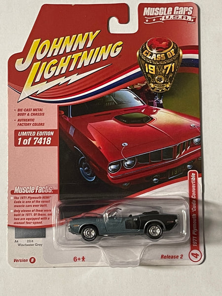 JOHNNY LIGHTNING 1971 PLYMOUTH CUDA CONVERTIBLE