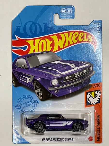 HOTWHEELS ‘67 FORD MUSTANG COUPE PURPLE