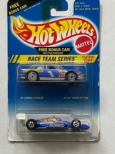 HOTWHEELS RACE TEAM SERIES #1 LUMINA STOCKER #2 HOTWHEELS 500