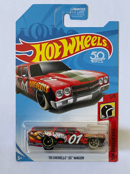 HOTWHEELS ‘70 CHEVELLE SS WAGON RED