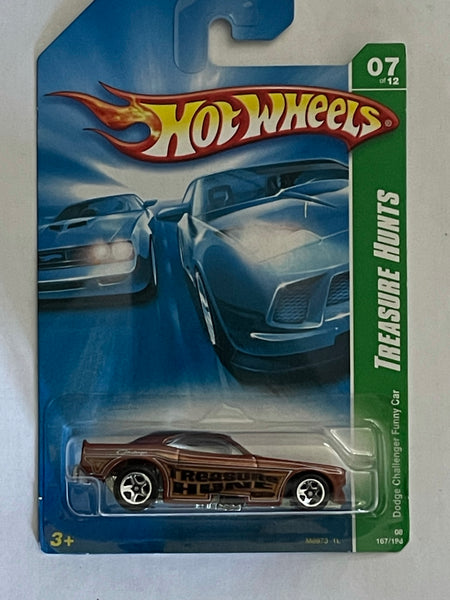 HOTWHEELS TREASURE HUNT SERIES DODGE CHALLENGER FUNNY CAR