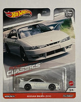 HOTWHEELS MODERN CLASSICS NISSAN SILVIA (S14) WHITE