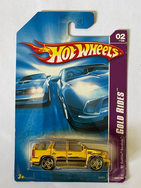 HOTWHEELS ‘07 CADILLAC ESCALADE GOLD RIDES