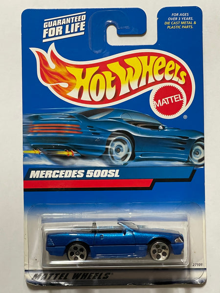 HOTWHEELS MERCEDES 500SL BLUE