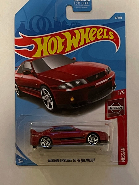 HOTWHEELS NISSAN SKYLINE GTR-R (BCNR33) RED