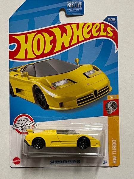 HOTWHEELS ‘94 BUGATTI EB110 SS YELLOW