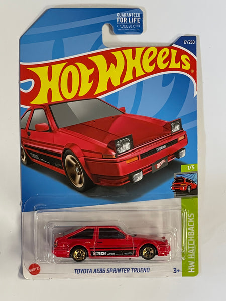 HOTWHEELS TOYOTA AE86 SPRINTER TRUENO “RED”