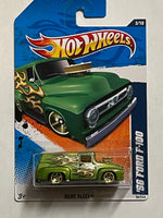 HOTWHEELS ‘56 FORD F-100 GREEN