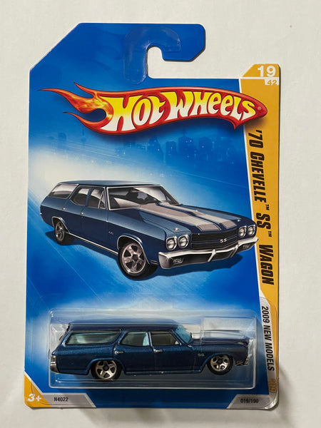 HOTWHEELS ‘70 CHEVELLE SS WAGON BLUE