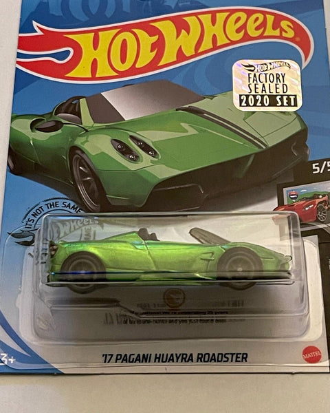 HOTWHEELS FACTORY SEALED 2020 SET ‘17 PAGANI HUAYRA ROADSTER “STH”