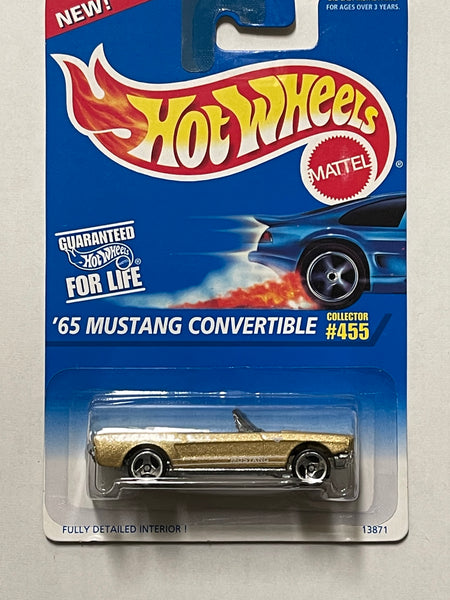 HOTWHEELS ‘65 MUSTANG CONVERTIBLE GOLD