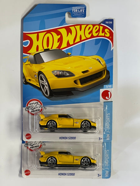HOTWHEELS HONDA S2000 YELLOW
