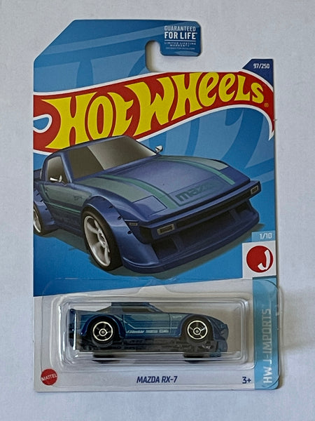 HOTWHEELS MAZDA RX-7 BLUE