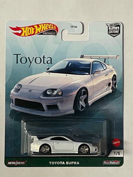 HOTWHEELS PREMIUM TOYOTA SUPRA WHITE