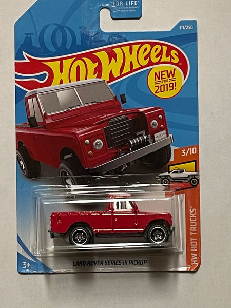 HOTWHEELS LAND ROVER SERIES III PICKUP RED
