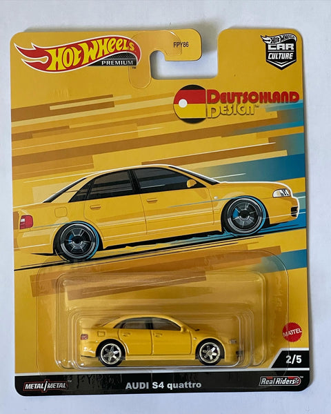 HOTWHEELS PREMIUM AUDI S4 QUATTRO YELLOW