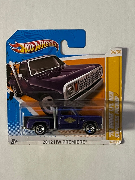 HOTWHEELS ‘78 DODGE LI’L RED EXPRESS PICKUP SHORT CARD
