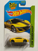 HOTWHEELS ‘12 ACURA NSX CONCEPT YELLOW