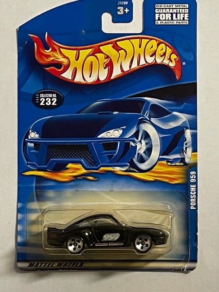 HOTWHEELS PORSCHE 959 BLACK