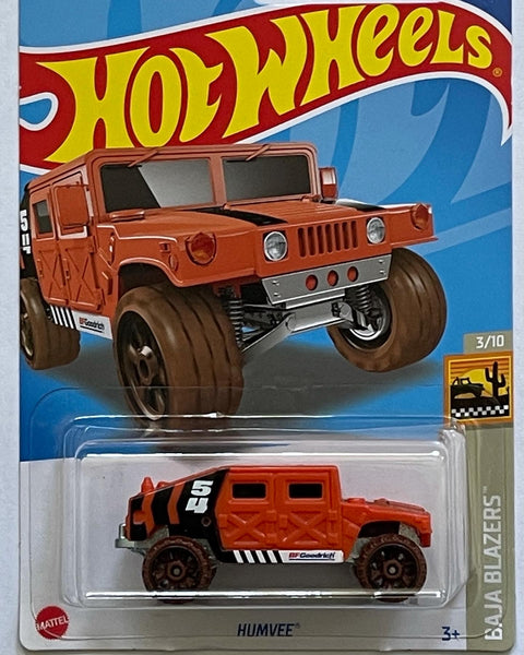 HOTWHEELS HUMVEE ORANGE