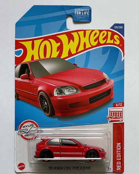 HOTWHEELS RED EDITION  ‘99 HONDA CIVIC TYPE R (EK9)