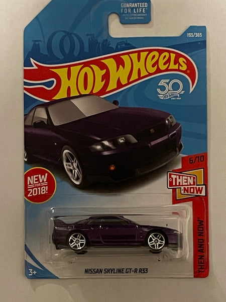 HOTWHEELS NISSAN SKYLINE GT-R R33 PURPLE